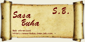 Saša Buha vizit kartica